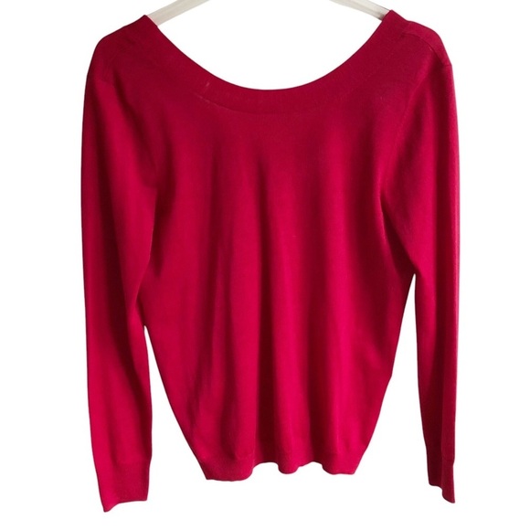 Sandro Sweater Wool Cashmere Blend Red Luxurious Size 2 - Picture 3 of 8